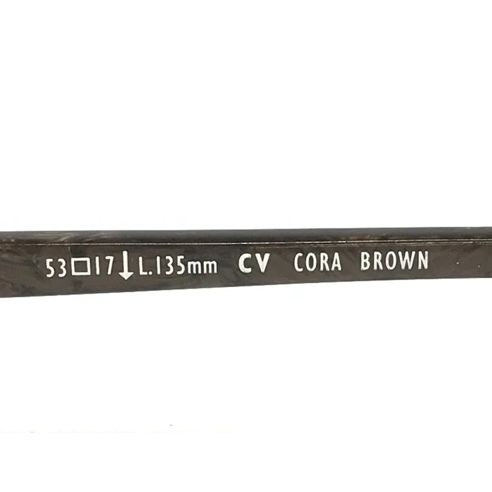 Clear Vision Eyeglasses Frames CORA BROWN Cat Eye Half Rim 53-17-135